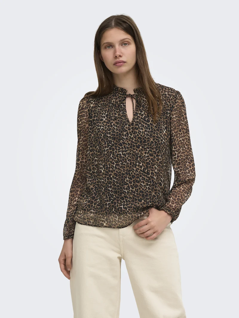 ONLDITSY Print-Bluse mit Keyhole