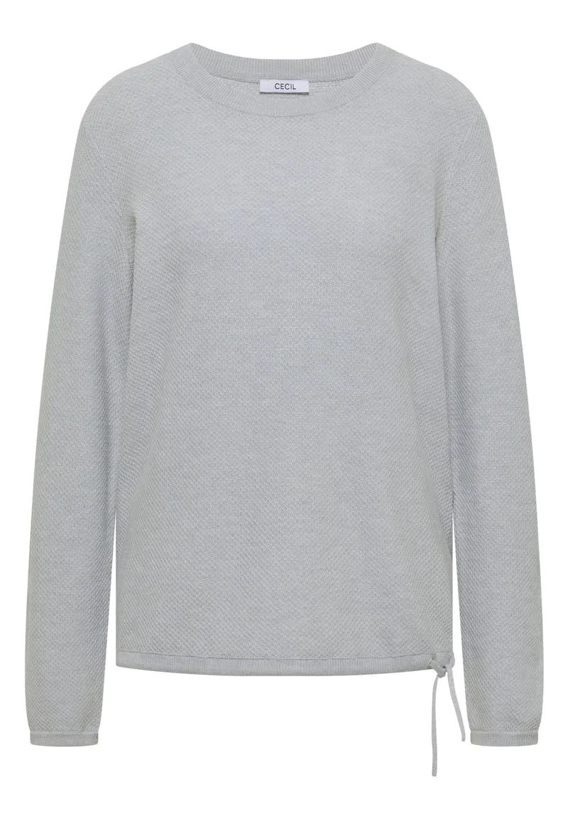 Pullover mit Rundhals und Struktur