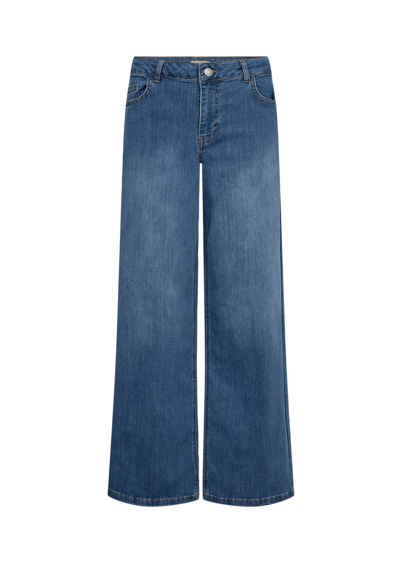 Mid-Rise Wide-Leg Jeans mit Five-Pocket-Design