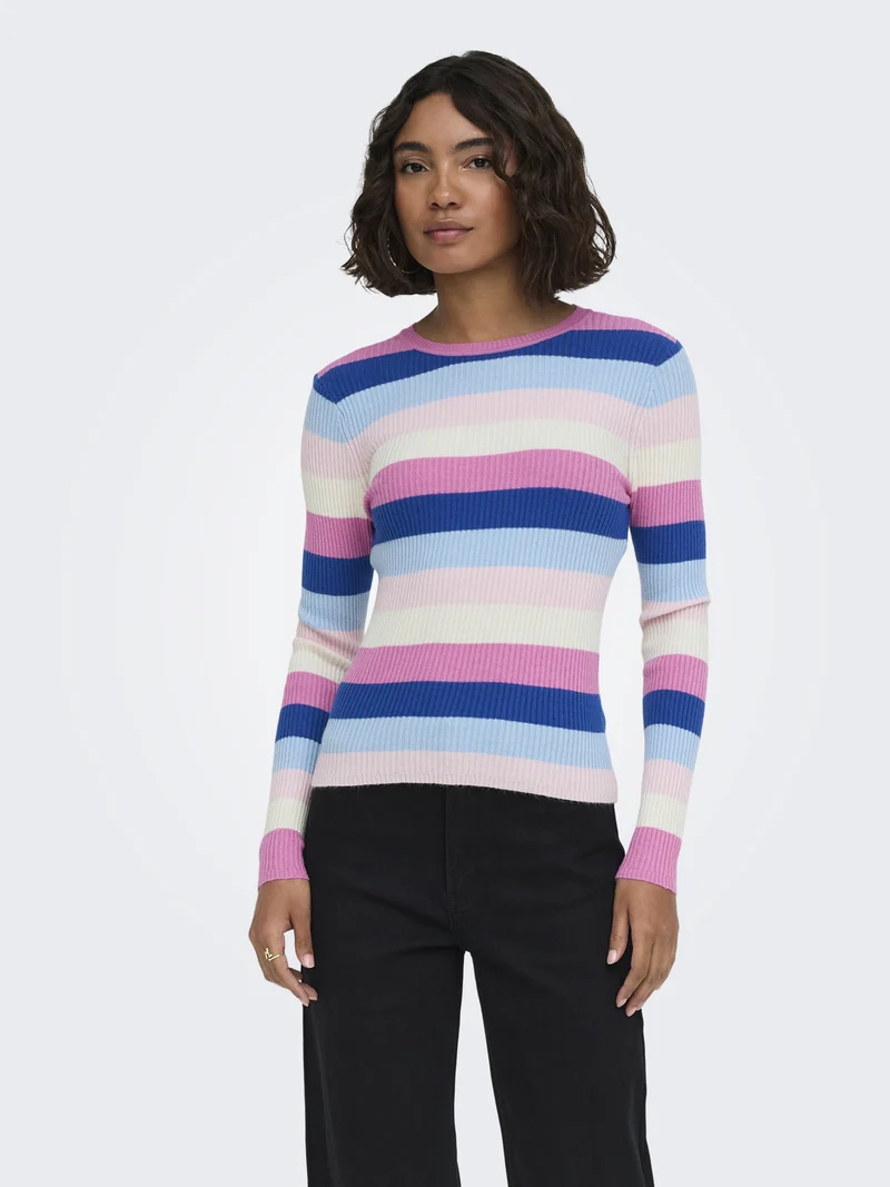 ONLIBI Pullover mit Streifenmuster