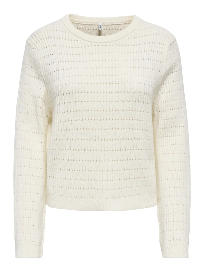 ONLAVIA Pointelle-Strickpullover