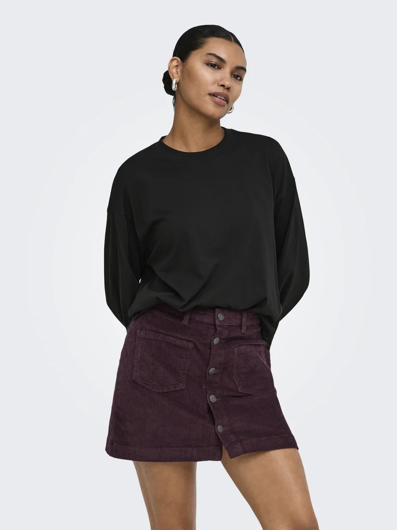 ONLHAPPY Basic-Langarmshirt