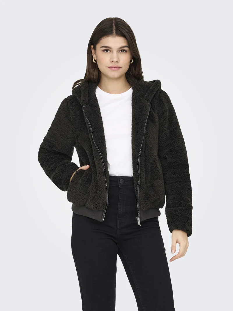ONLNEWANNA Teddyfell Jacke