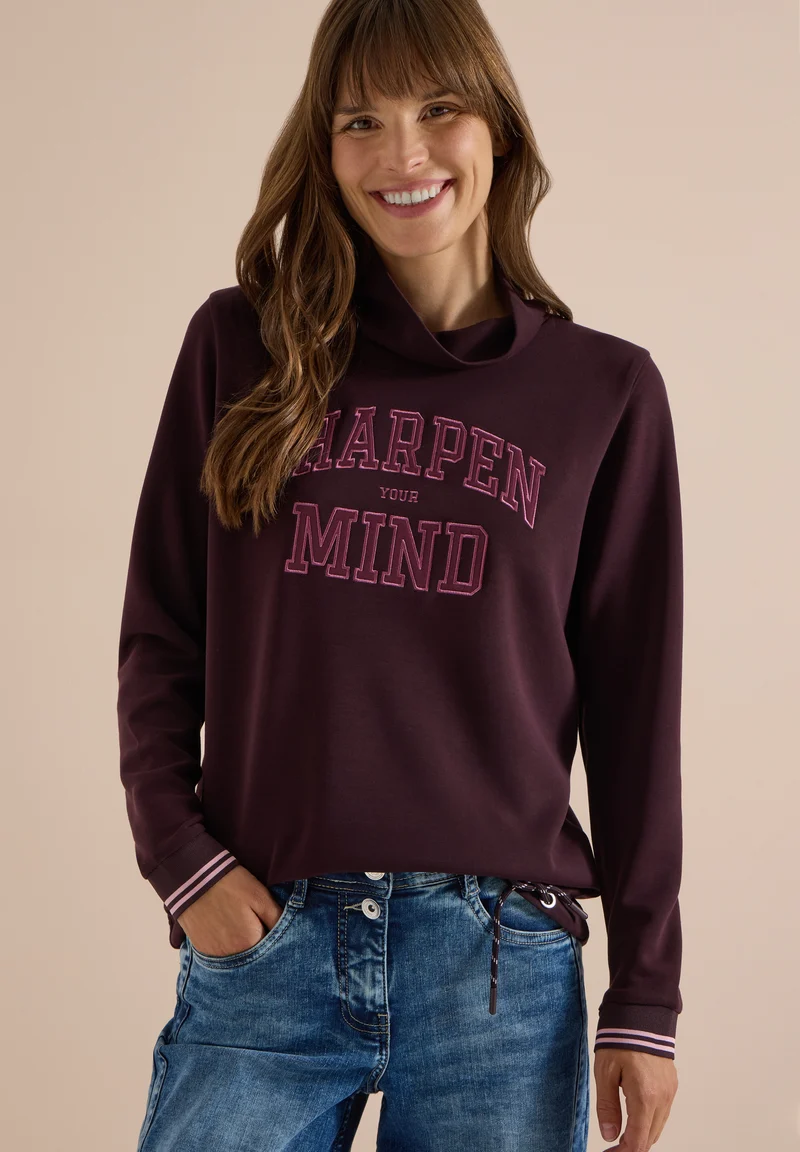Langarmshirt mit Wording Artwork