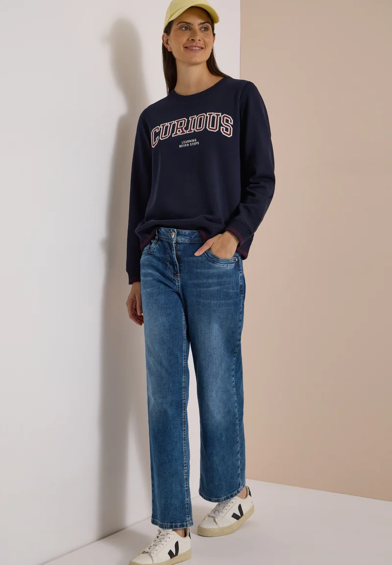 Sweatshirt mit Stickerei