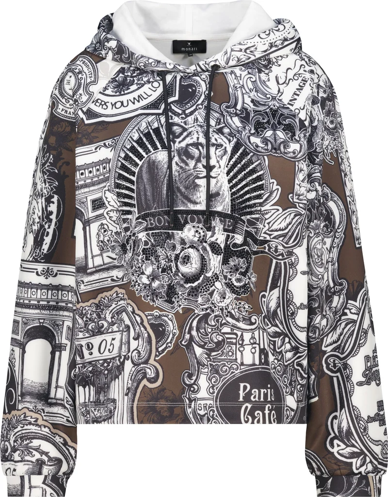 Sweatshirt mit Emblem-Muster