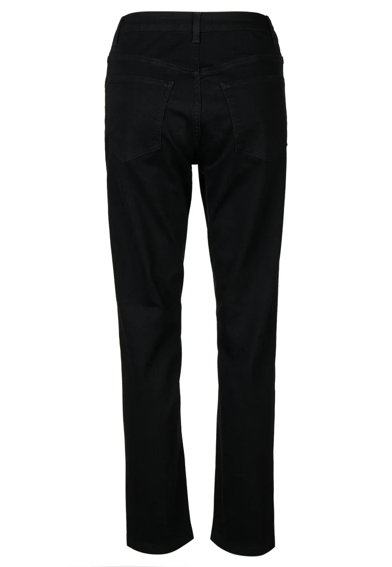 Schwarze Slim-Fit Jeans mit tonigem Strass und 5-Pocket-Design