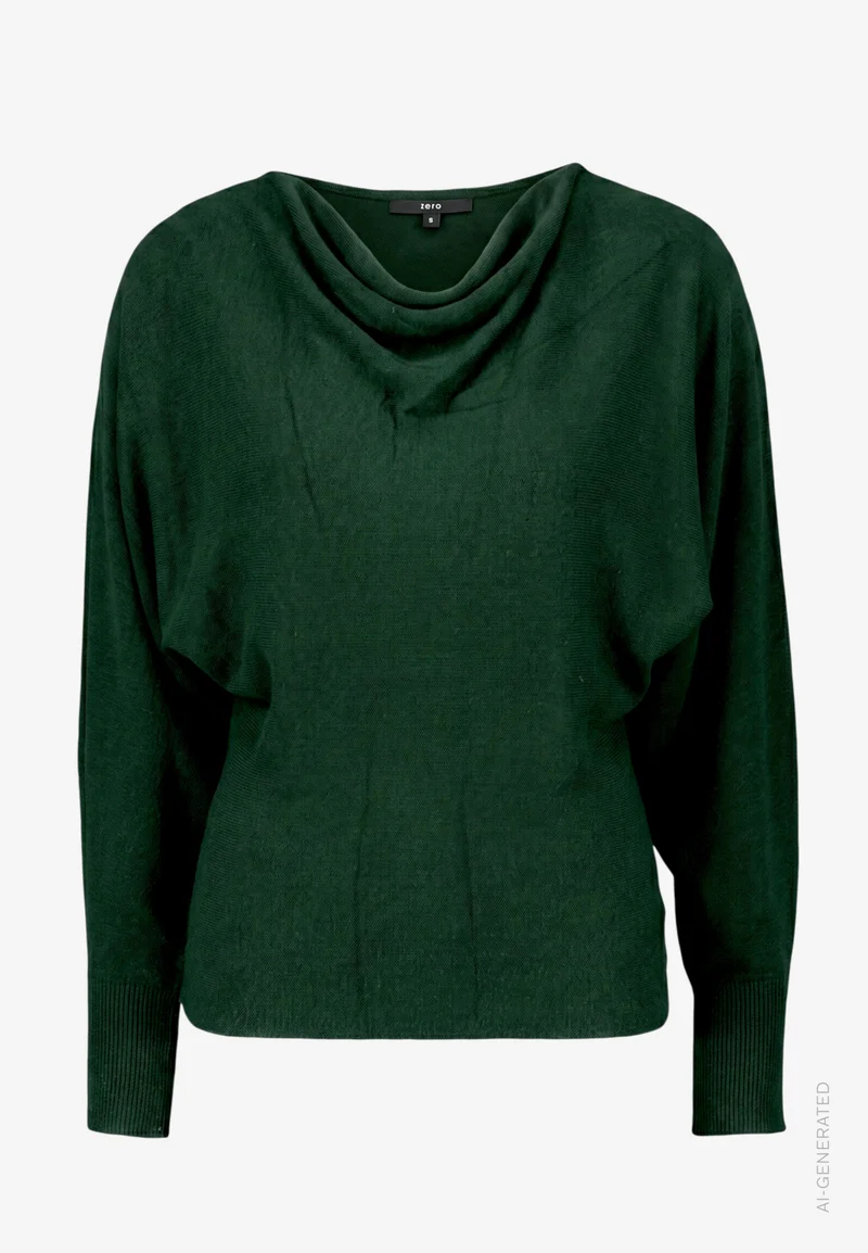 Strickpullover mit Fledermausärmeln