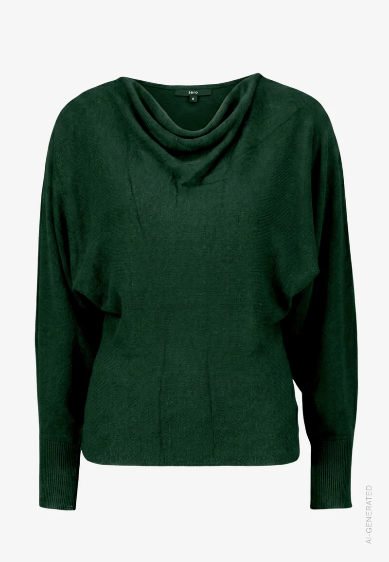 Strickpullover mit Fledermausärmeln