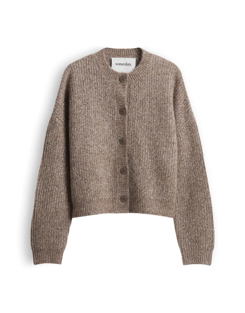 TIMAYA Strickjacke aus Wolle Mohair Mix