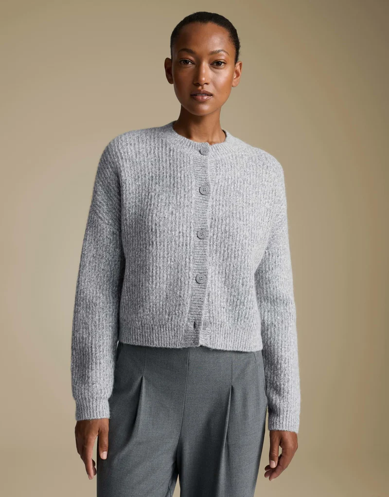 TIMAYA Strickjacke aus Wolle Mohair Mix