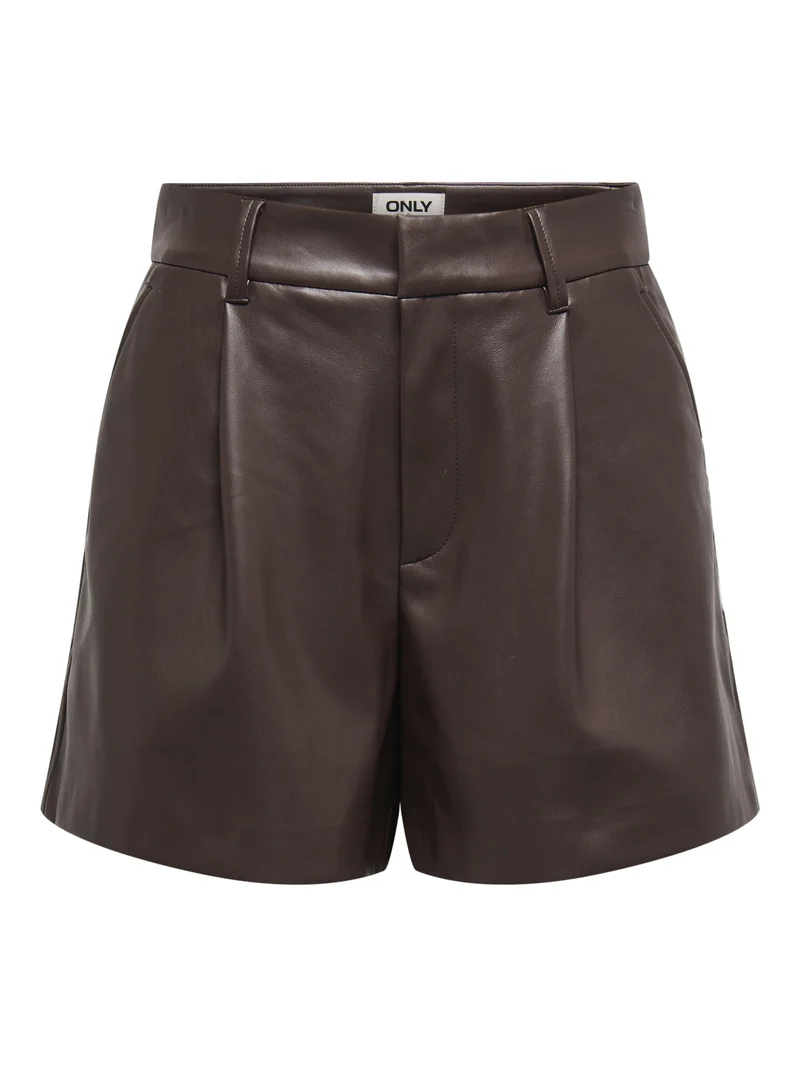 ONLSMOOTH Shorts in Lederoptik