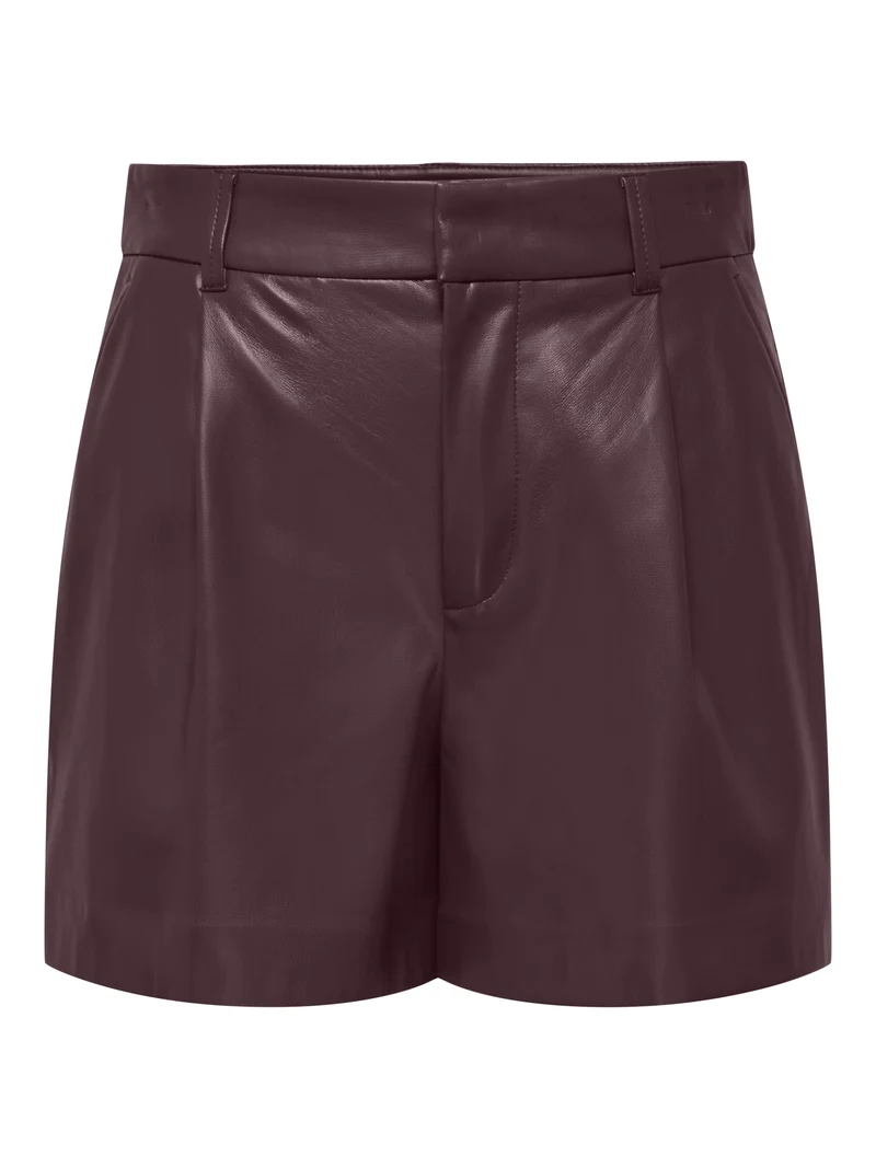 ONLSMOOTH Shorts in Lederoptik