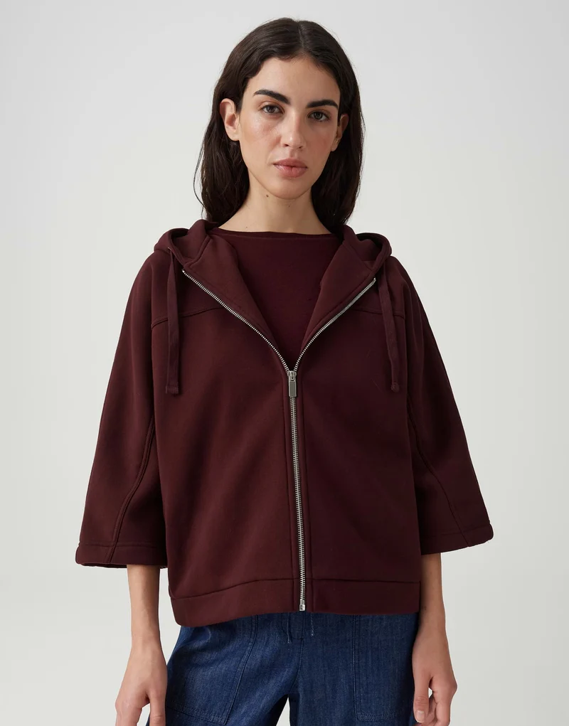 GIELA Sweatjacke mit Kapuze und Loose Fit
