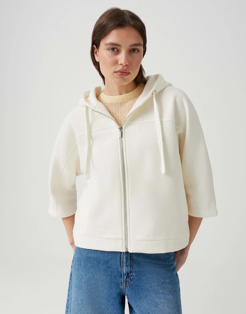GIELA Sweatjacke mit Kapuze und Loose Fit