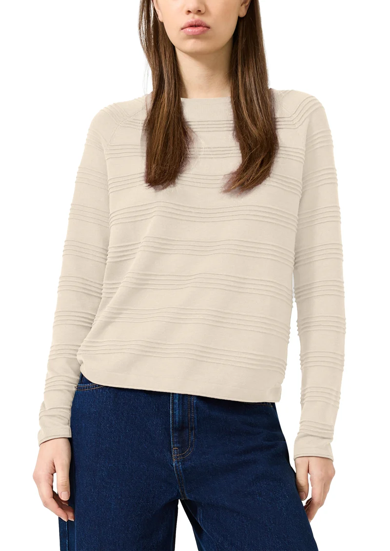 Q/S by s.Oliver Strickpullover mit Streifen und Raglanärmeln