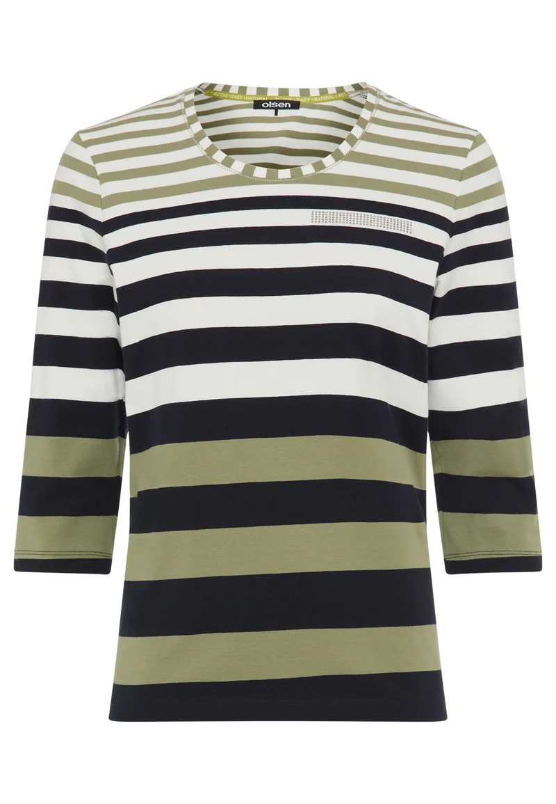 Shirt mit Streifenmuster und Zierelementen