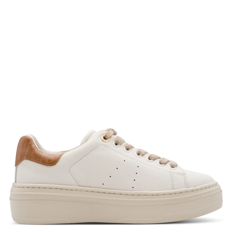 Sneaker aus Leder-Textil-Mix
