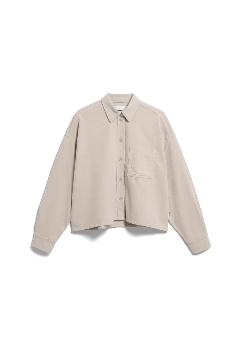 NALAANI Cordbluse mit Hemdkragen