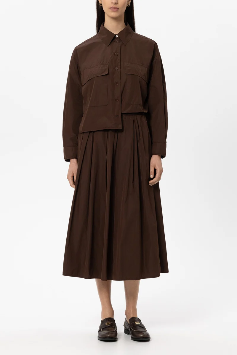 Blousonjacke aus Taft mit Changeant-Effekt