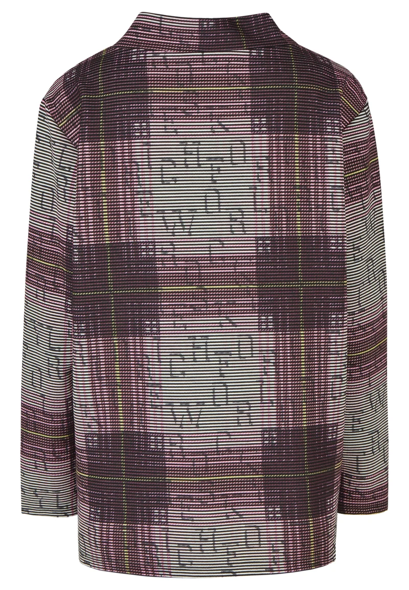 Sweatshirt mit Karo-Print und 3D-Ottman-Struktur