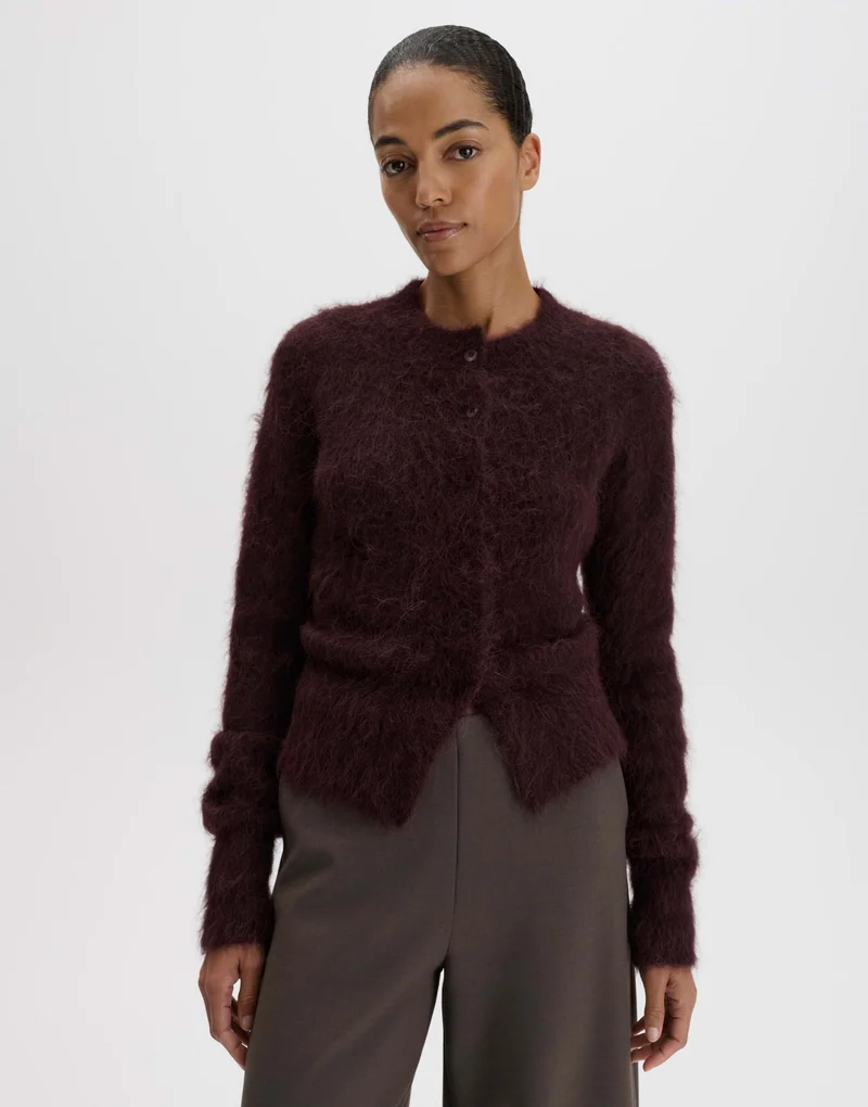 TULINDA Strickcardigan aus flauschigem Effektgarn