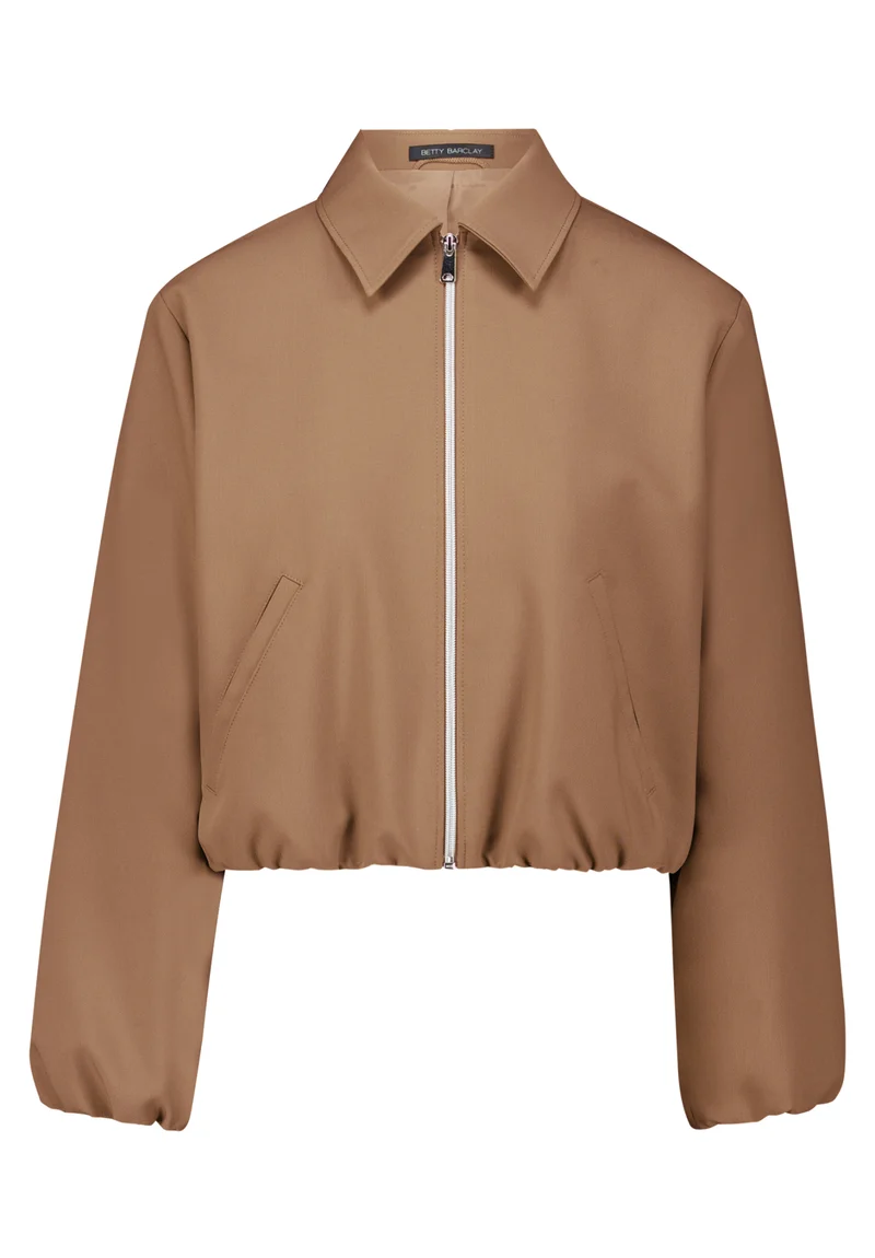 Jacke mit Umlegekragen und Reißverschluss