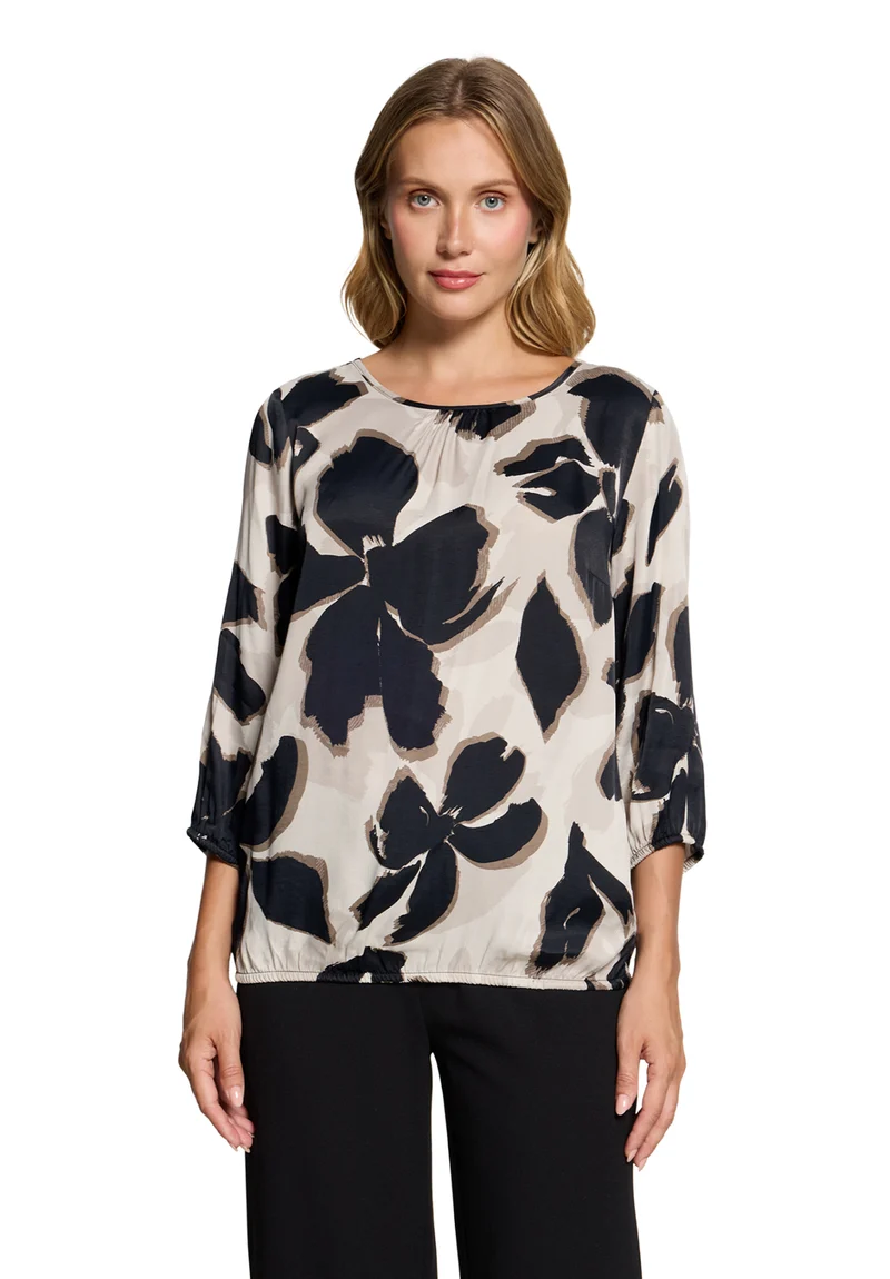 BETTY BARCLAY Schlupfbluse mit floralem Muster und 3/4-Ärmeln