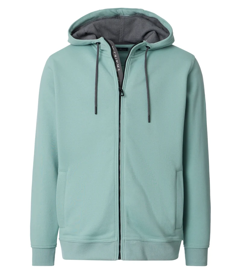 CASAMODA Sweatjacke mit Kapuze und zwei Einschubtaschen