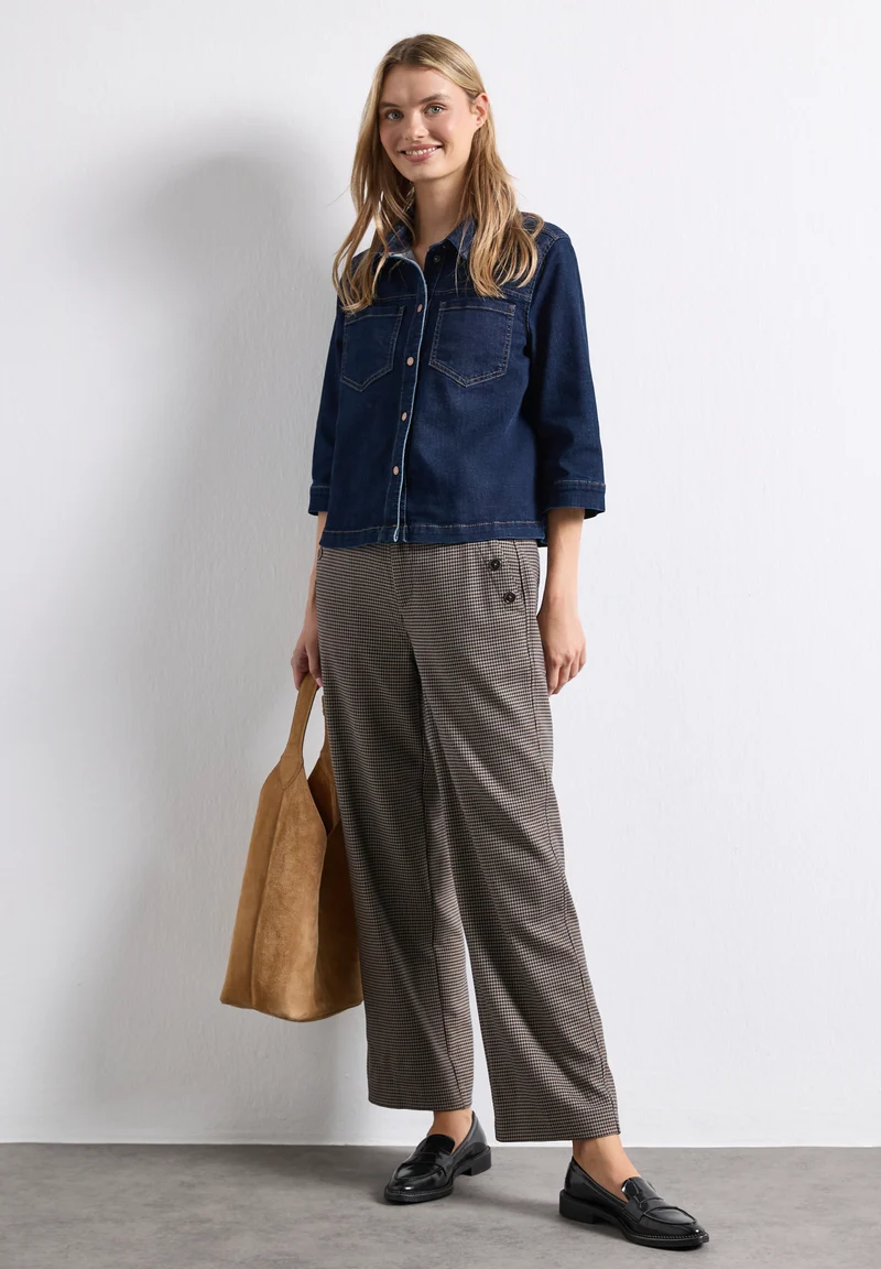 High Waist Straight Leg Hose