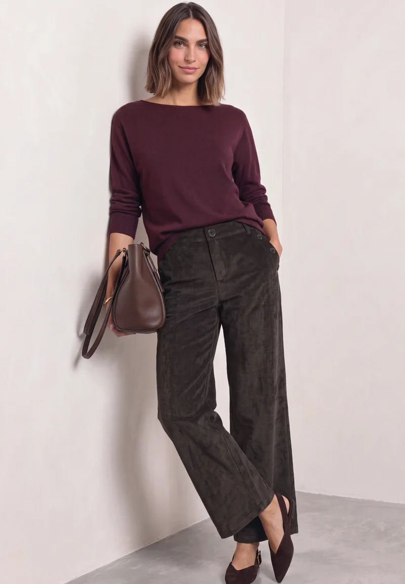 Mid Waist Straight Leg Hose