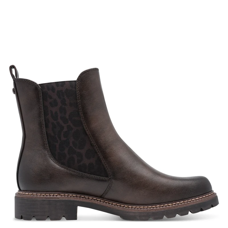 Chelsea Boot mit Animal-Print