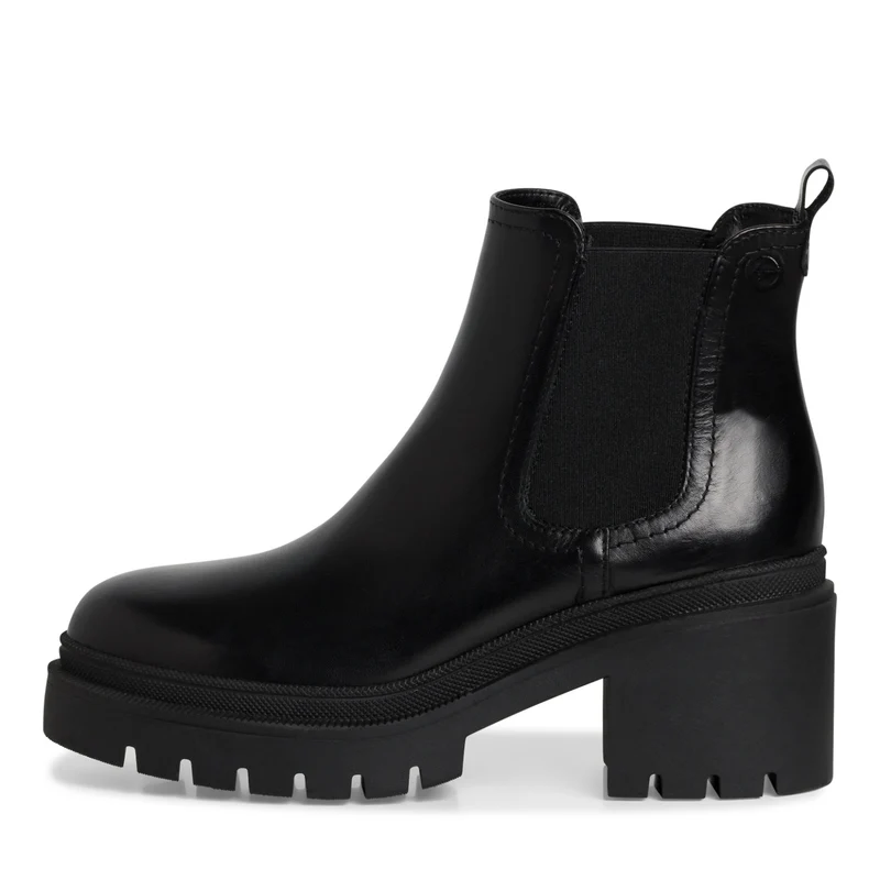 Tamaris Chelsea Boots aus Leder mit Blockabsatz und Plateau
