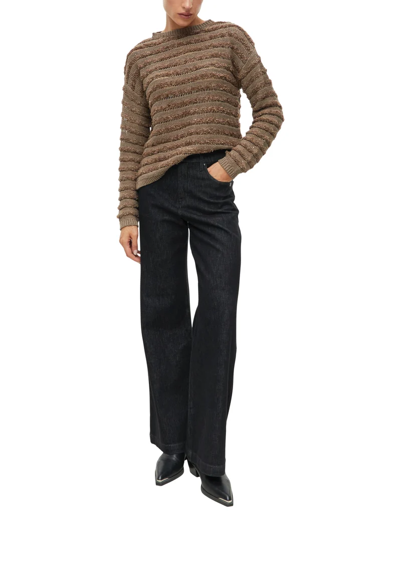 Ajourpullover mit Pailletten