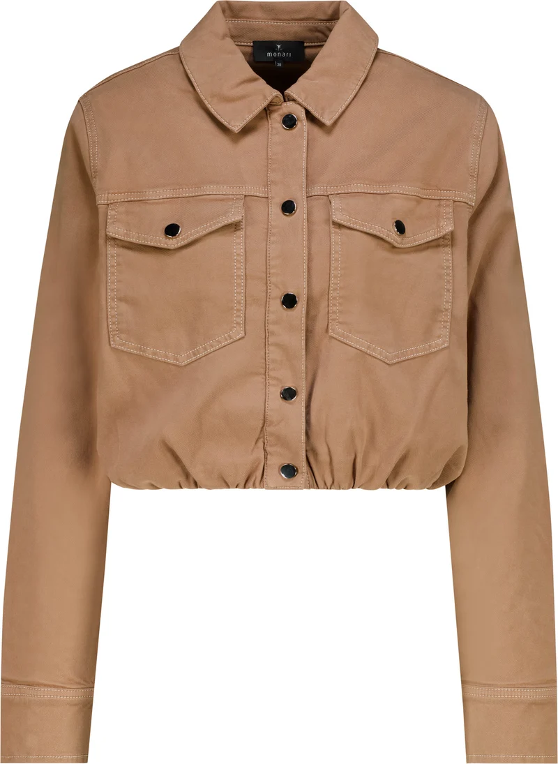 Verkürzte Jacke aus Lyocell-Baumwoll-Mix