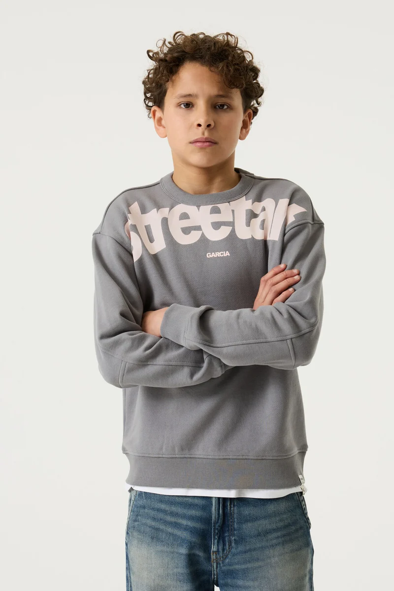 Garcia Sweater mit Textdruck