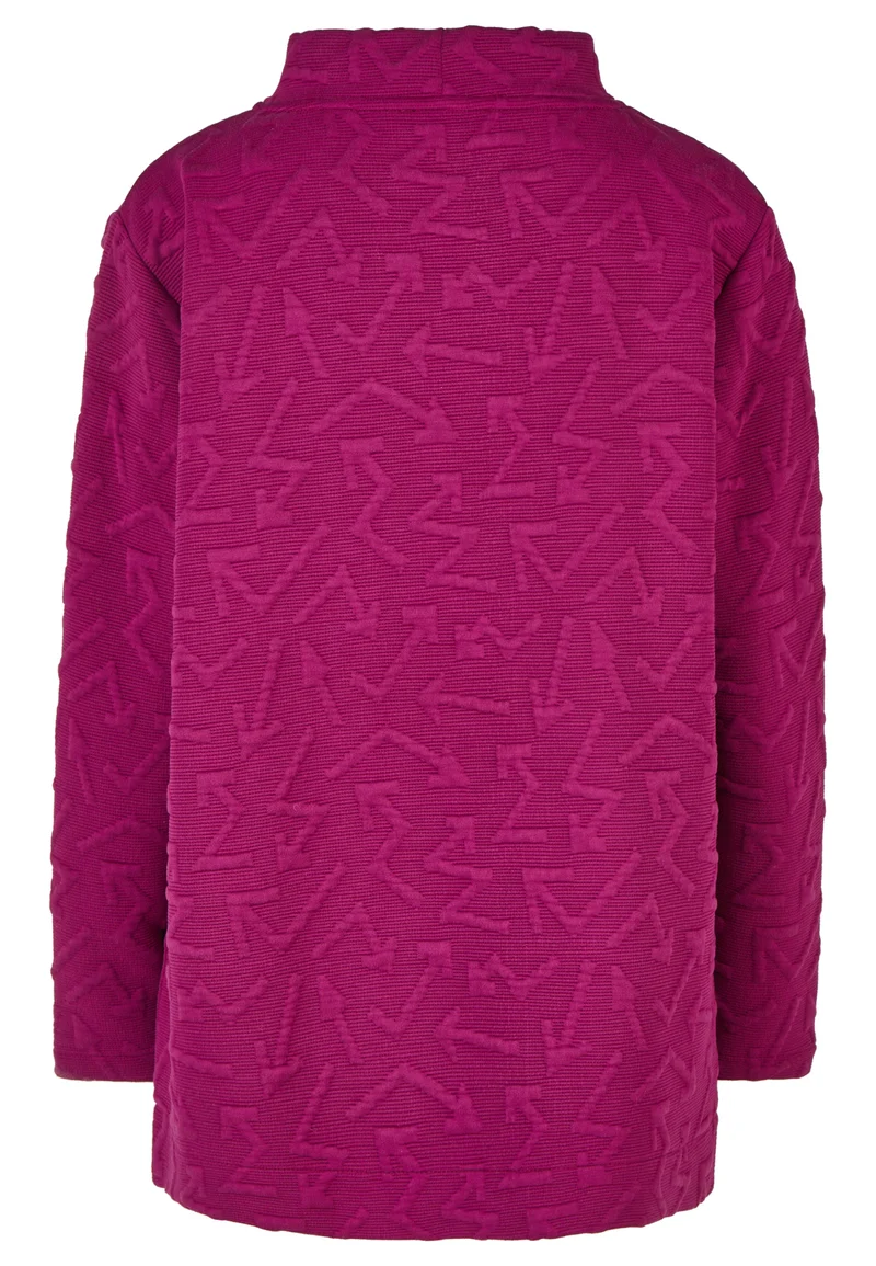 Sweatshirt mit 3D-Grafik-Jacquard und Pfeilmuster