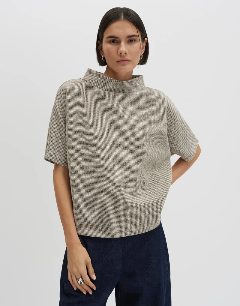 UJODIE DETAIL Sweatshirt in Tweed-Optik