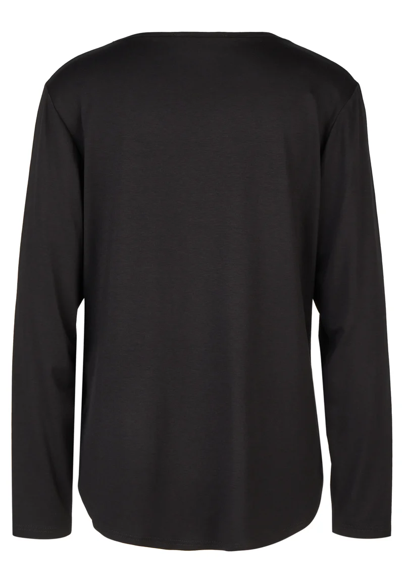 Langarmshirt mit „CHARMS“-Metallmotiv und Rundhalsausschnitt