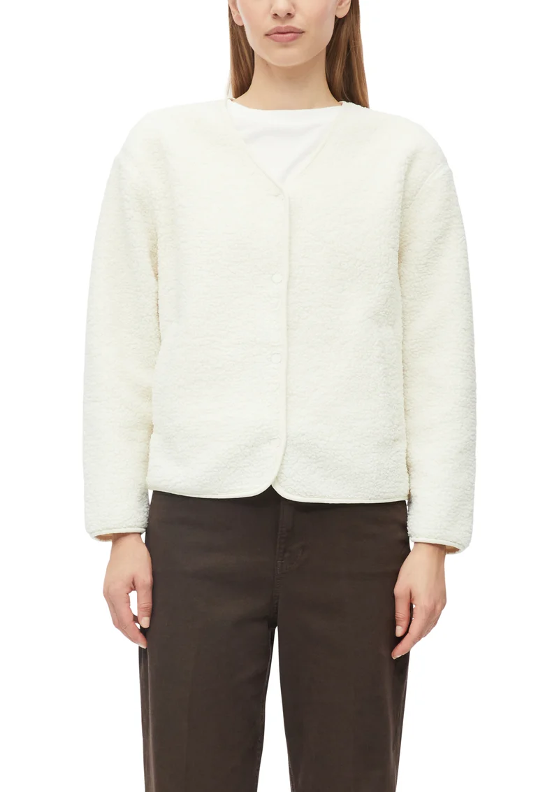 s.Oliver Sweatshirt-Jacke aus Teddy-Plüsch