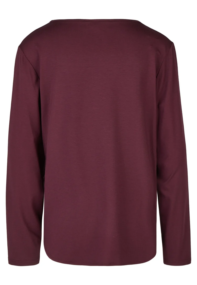 Langarmshirt mit „CHARMS“-Motiv aus Metall-Plättchen