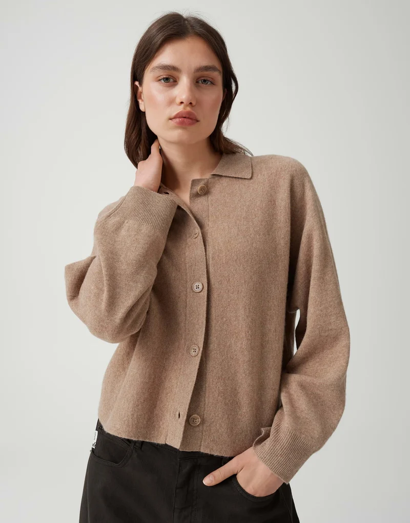 DULENA Strickcardigan aus reiner Wolle