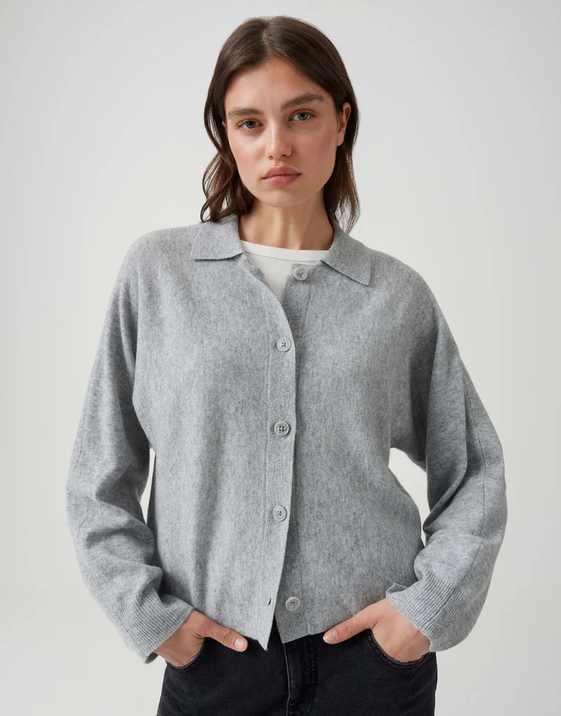 DULENA Strickcardigan aus reiner Wolle