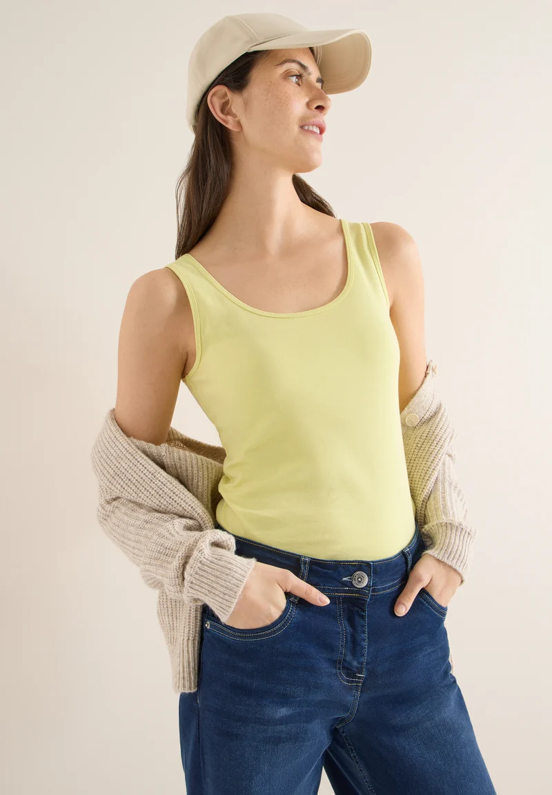 LINDA Basic Top aus reiner Baumwolle