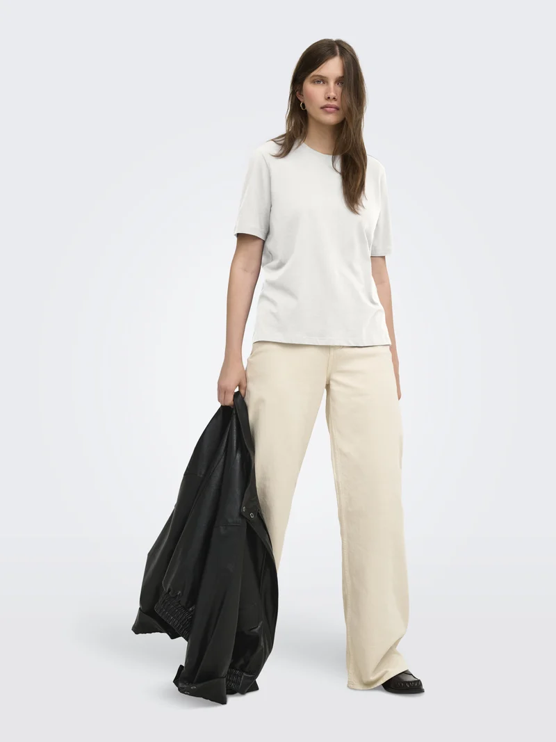 ONLHAPPY Basic-T-Shirt