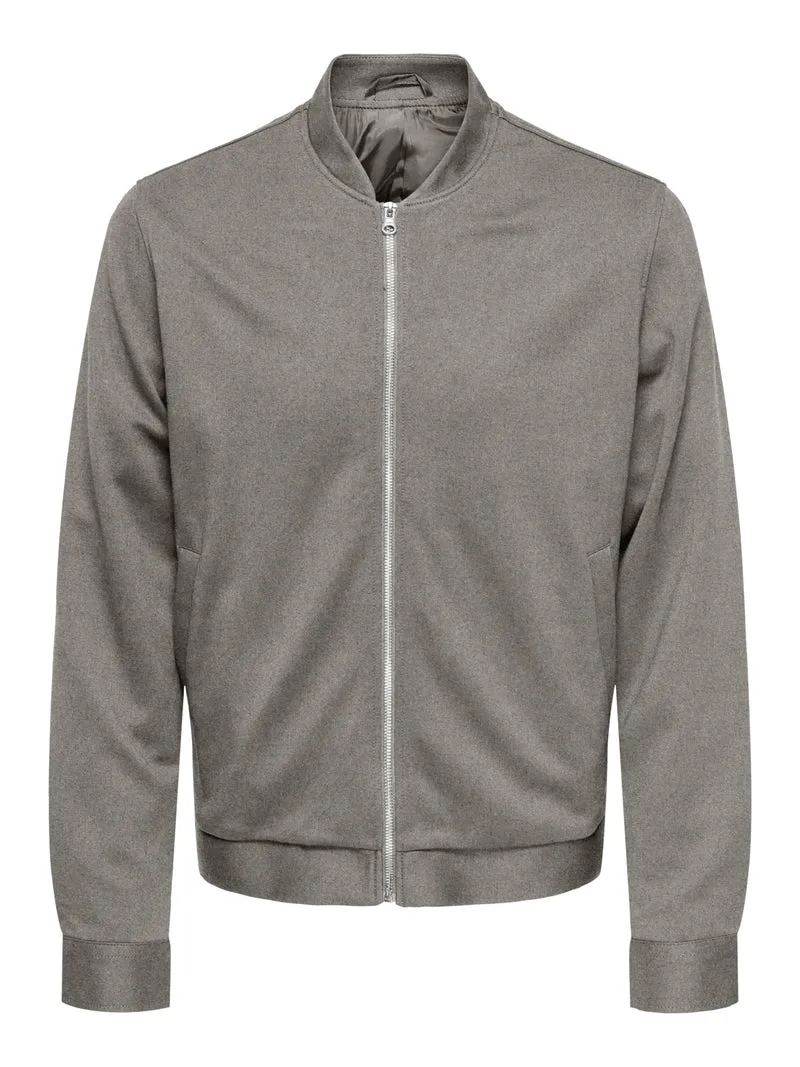 ONSMARK BRUSH PIQUE Bomberjacke