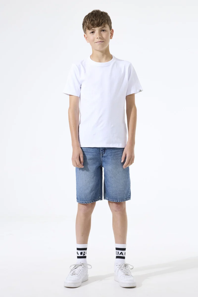 GARCIA Denim-Shorts mit geradem Bein und verstellbarem Bund