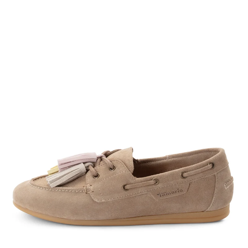 Ledermoccassin mit Schnürung