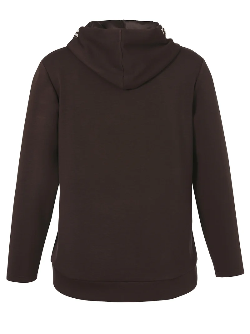Sweatshirt mit Kapuze und Motiv