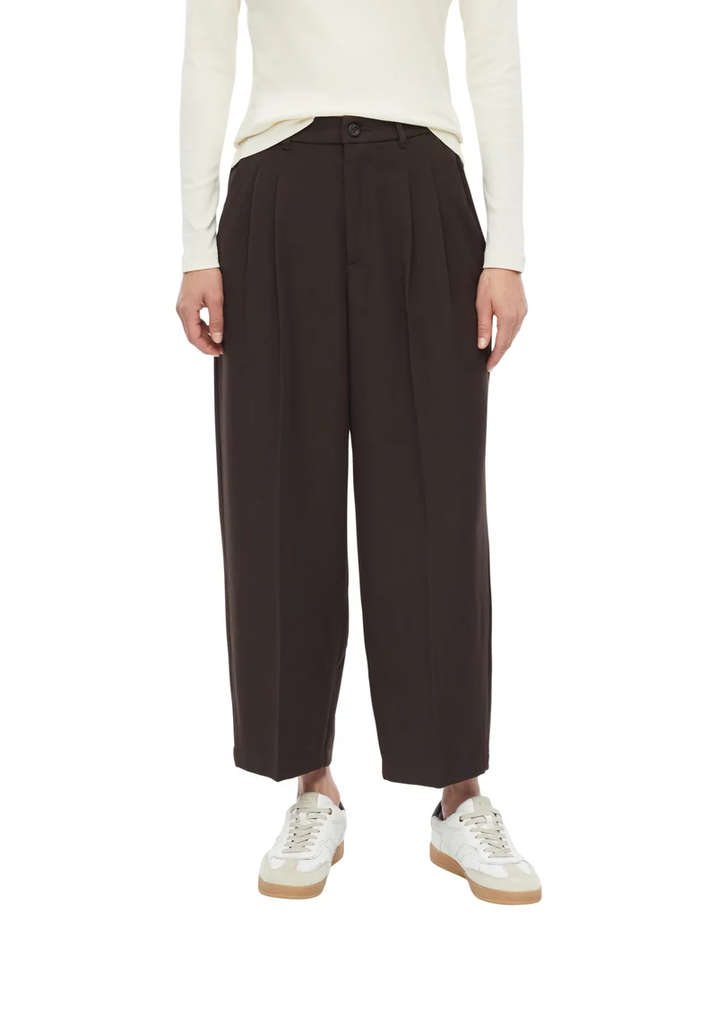 s.Oliver Twill-Hose mit Barrel Leg
